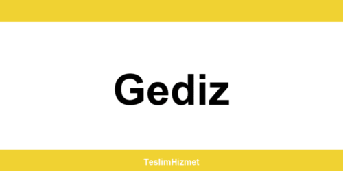 PTT Kargo Gediz şubeleri ve iletişim bilgileri