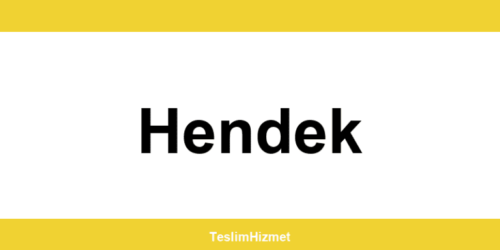 PTT Kargo Hendek şubeleri ve iletişim bilgileri