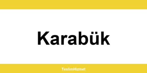 PTT Kargo Karabük şubeleri ve iletişim bilgileri