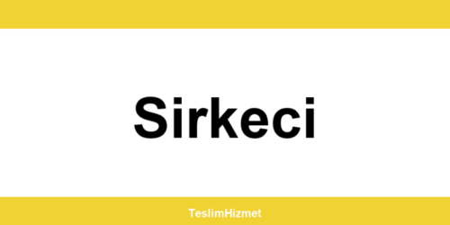 PTT Kargo Sirkeci şubeleri ve iletişim bilgileri