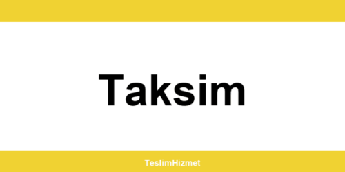 PTT Kargo Taksim şubeleri ve iletişim bilgileri