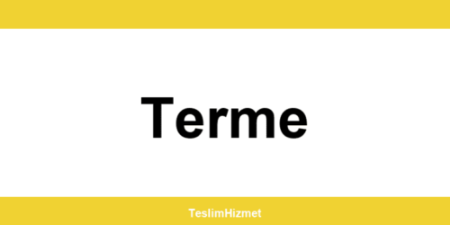 PTT Kargo Terme şubeleri ve iletişim bilgileri