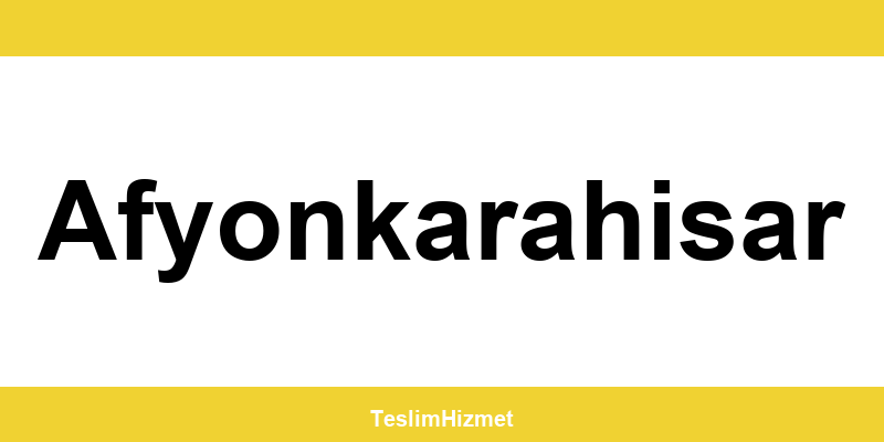 PTT Kargo Afyonkarahisar şubeleri ve iletişim bilgileri