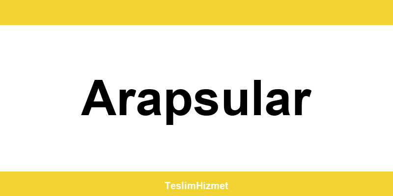 PTT Kargo Arapsular şubeleri ve iletişim bilgileri