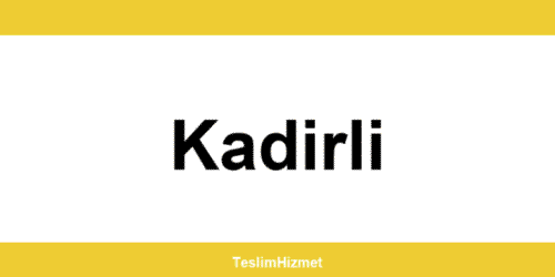 PTT Kargo Kadirli şubeleri ve iletişim bilgileri