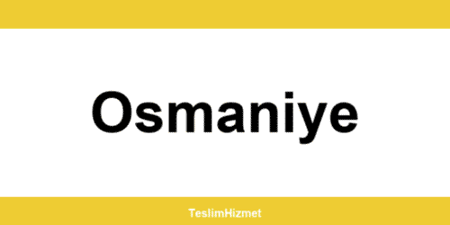 PTT Kargo Osmaniye şubeleri ve iletişim bilgileri
