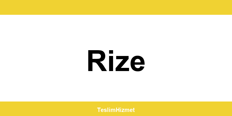 PTT Kargo Rize şubeleri ve iletişim bilgileri