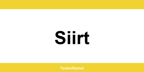 PTT Kargo Siirt şubeleri ve iletişim bilgileri
