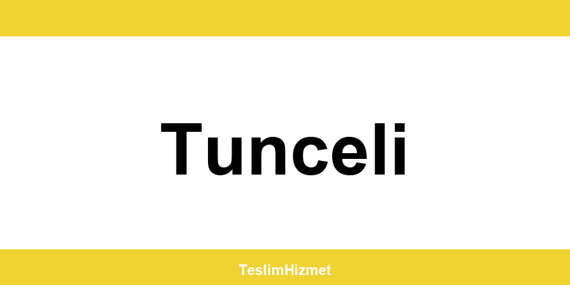 PTT Kargo Tunceli şubeleri ve iletişim bilgileri